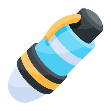 karikatür simgesinin kalem vektör çizimi 