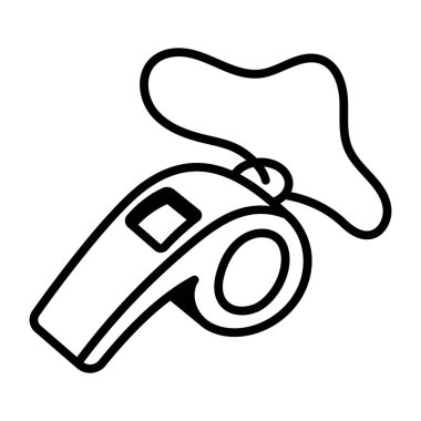 düdük vektör illüstrasyon simgesi