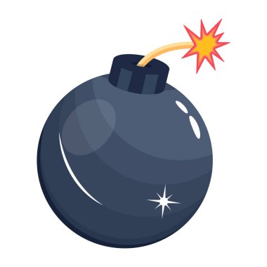 bomba simgesi. vektör çizim 