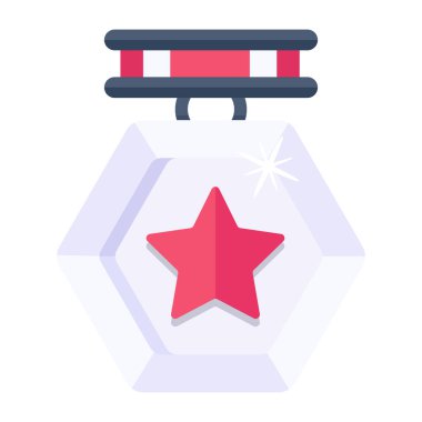 Yıldız ödülü. Web simgesi basit illüstrasyon 