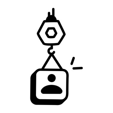 Profil simgesinin vektör illüstrasyonu