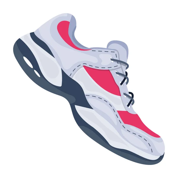Spor Ayakkabıları Beyaza Izole Edilmiş — Stok Vektör
