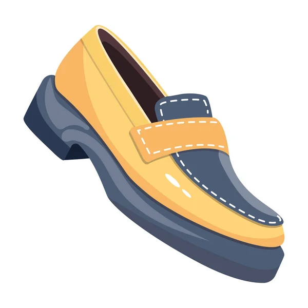 Icono Del Zapato Estilo Dibujos Animados Vector Ilustración — Vector de stock