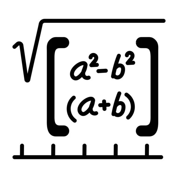 Matemática Ícone Simples Ilustração Vetorial —  Vetores de Stock