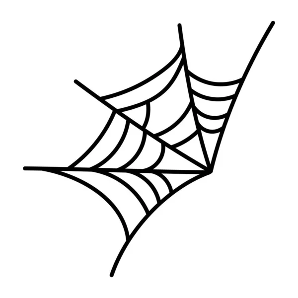 Павутина Білому Тлі Вектор — стоковий вектор