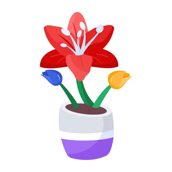 Flower Pot Vector Illustration — Stock Vector