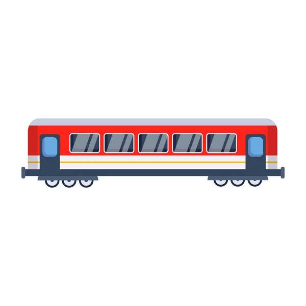 Tåg Vagn Isolerad Ikon Vektor Illustration — Stock vektor