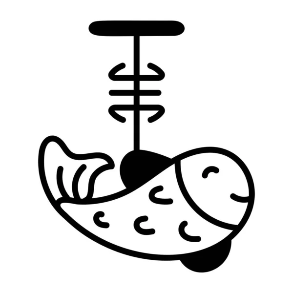 Значок Риби Значок Морепродуктів Векторні Ілюстрації — стоковий вектор