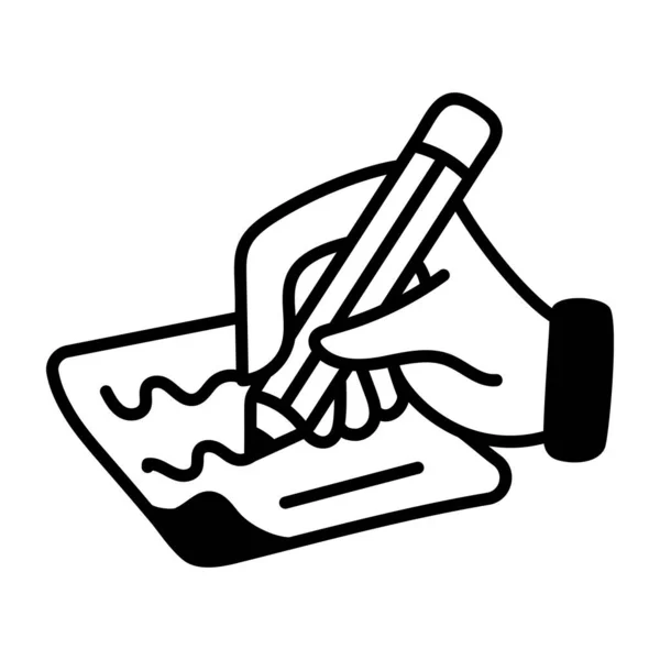 Kağıt Dökümanlı Kalem — Stok Vektör