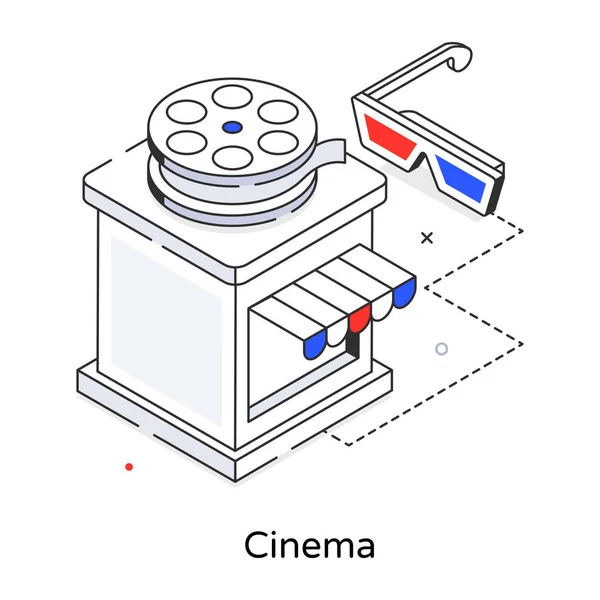 Cinema Theater Vector Icon — Stock Vector