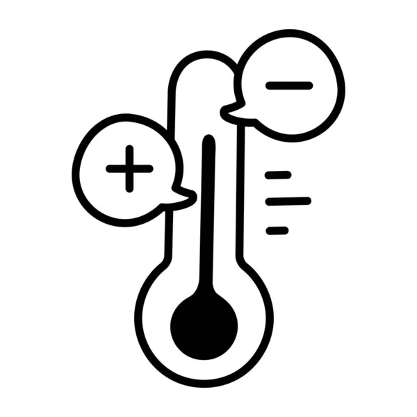 Väder Ikon Vektor Illustration Termometer — Stock vektor