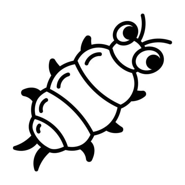 Dibujo Vectorial Escarabajo Dibujos Animados — Vector de stock