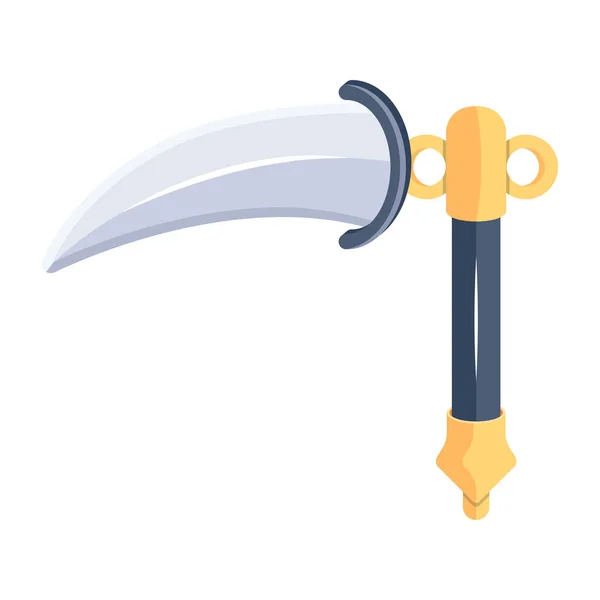 Schwert Isolierte Ikone Flaches Design — Stockvektor