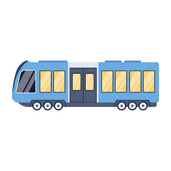 Trein Wagen Geïsoleerde Pictogram Vector Illustratie — Stockvector