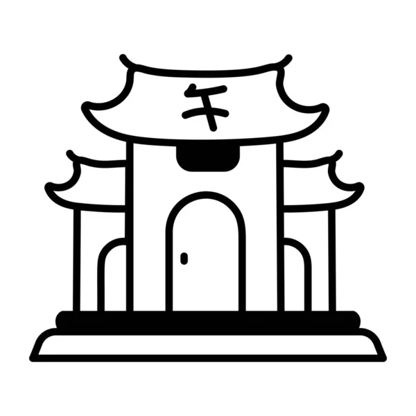 China Gebäude Vektor Symbol — Stockvektor