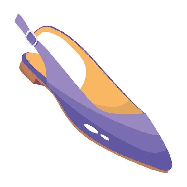 Icône Chaussure Élégant Vecteur Isométrique — Image vectorielle