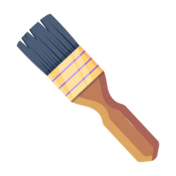 Paintbrush Tool Flat Icon Vector Illustration Design — Stock Vector