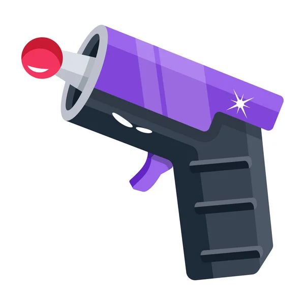 Pistol Icon Isometric Style — Stock Vector