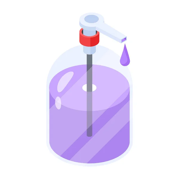 Σαπούνι Εικονίδιο Μπουκάλι Επίπεδη Στυλ — Διανυσματικό Αρχείο