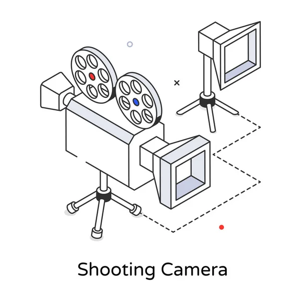 Иконка Камеры Видеооборудования — стоковый вектор