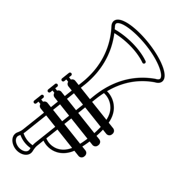 Trompeten Web Icon Vektor Illustration — Stockvektor