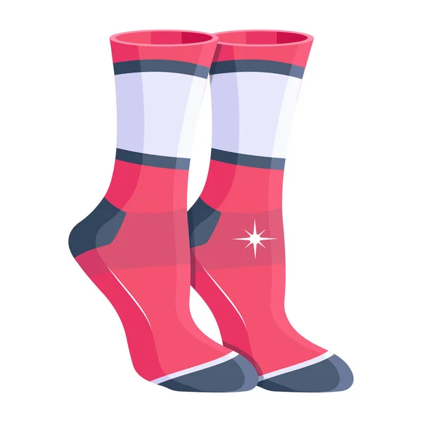 Podívejte Tuto Ikonu Sportovní Kolena Ponožky — Stockový vektor