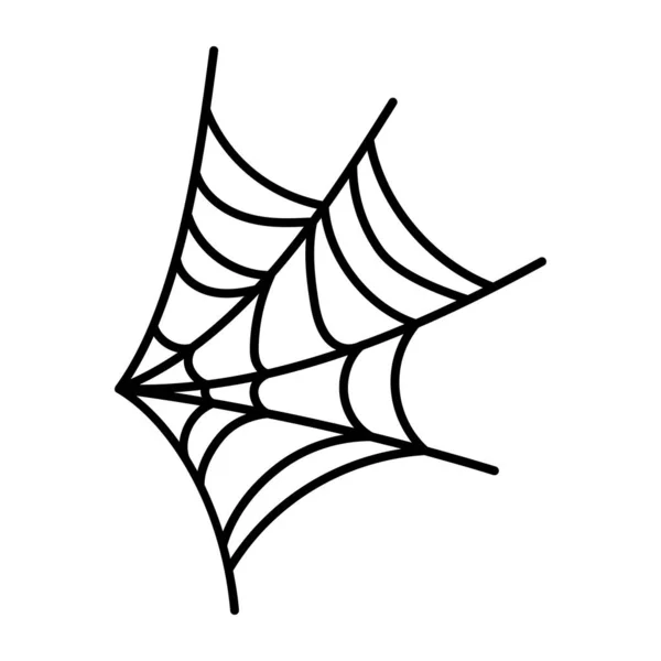 白色背景的蜘蛛网 — 图库矢量图片