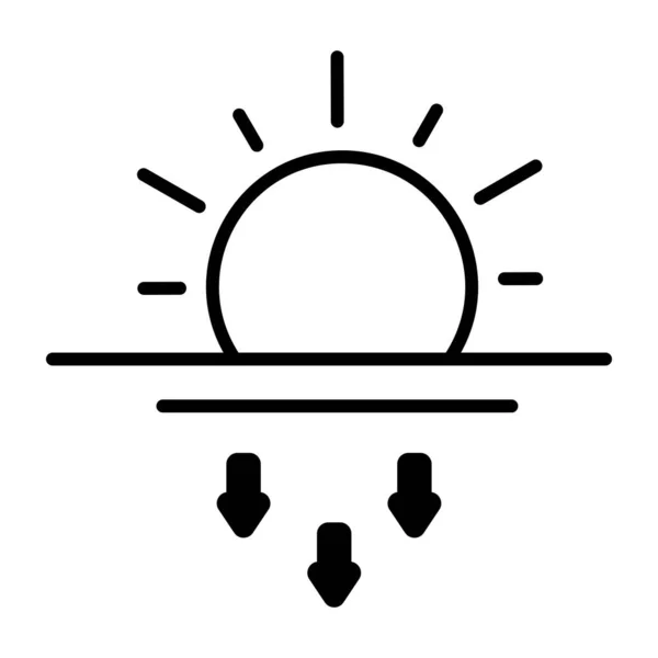 Sun Icon Vector Illustration — Stock Vector