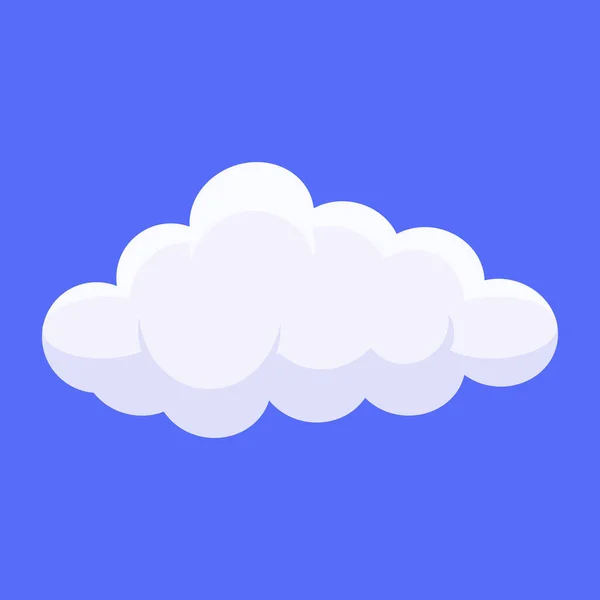Εικονίδιο Σύννεφο Μπλε Ουρανός Λευκό Σύννεφο — Διανυσματικό Αρχείο