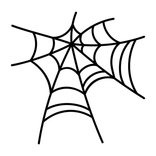 Павутина Білому Тлі Вектор — стоковий вектор