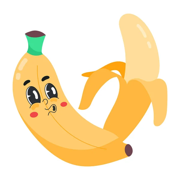 Vector Illustration Funny Cartoon Bananas — Stock Vector