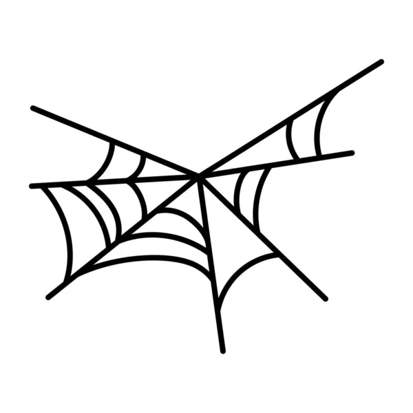 白色背景的蜘蛛网 — 图库矢量图片