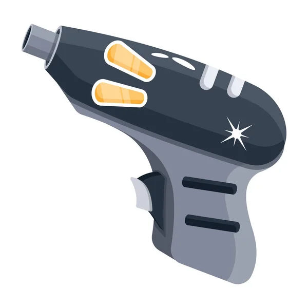 Futuristische Wapen Gaming Gun Icoon Vector Illustratie — Stockvector