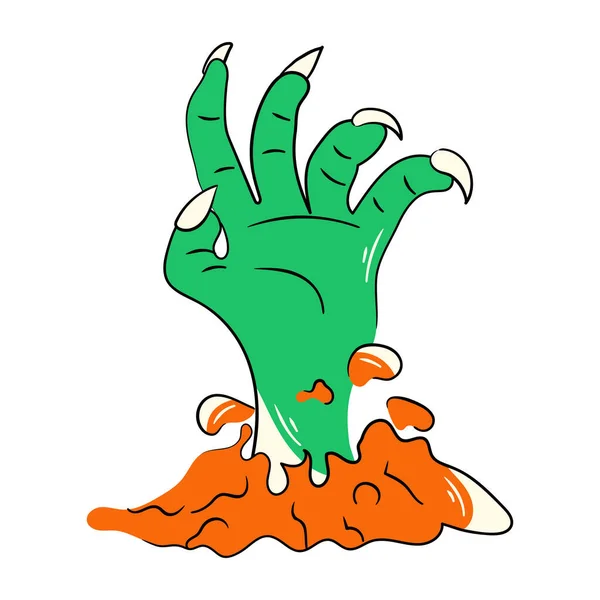 Monster Hand Vektor Illustration Hintergrund — Stockvektor