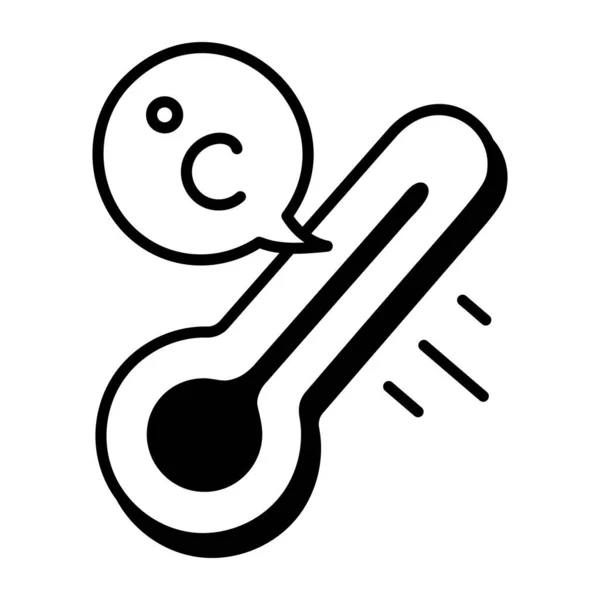 温度計 ウェブアイコンシンプルなデザイン — ストックベクタ