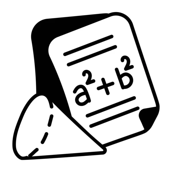 Иконы Математики Образования — стоковый вектор