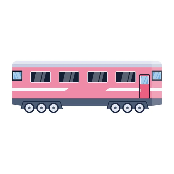 Pociąg Wagon Izolowane Ikony Wektor Ilustracja — Wektor stockowy