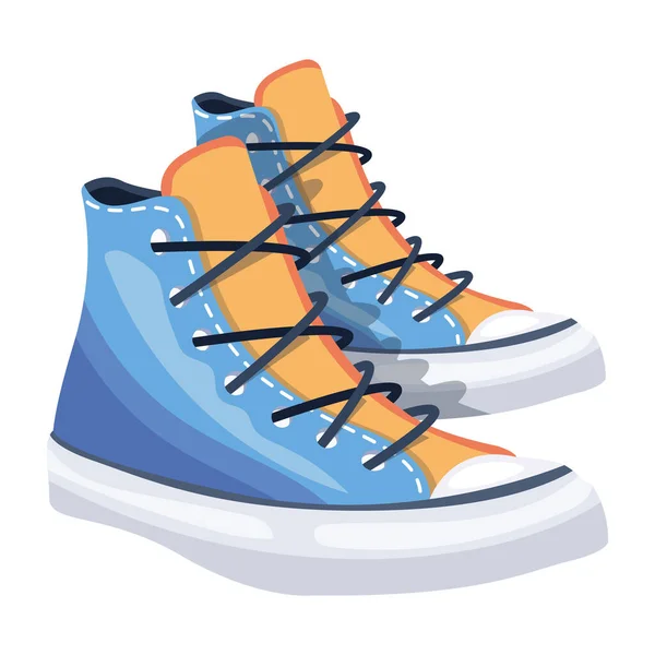 Blue Sneakers Icon Vector Icons Web Design Isolated White Background — Stock Vector