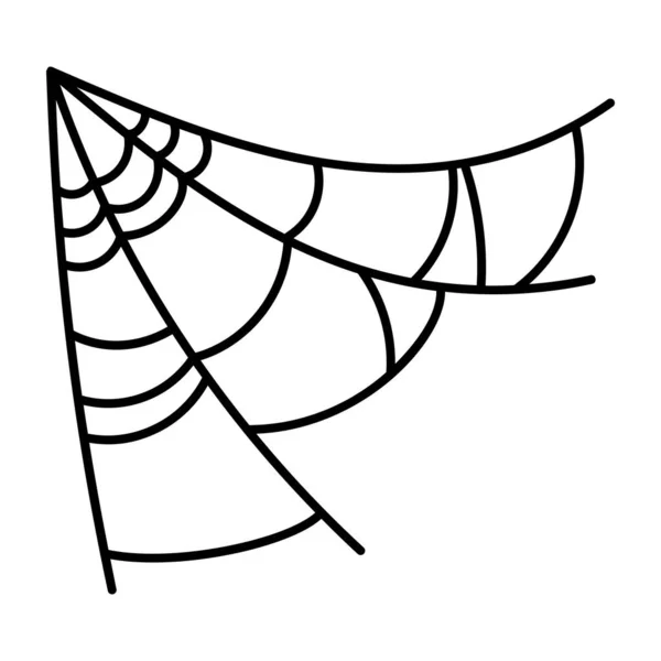 Spider Web White Background Vector — Stock Vector