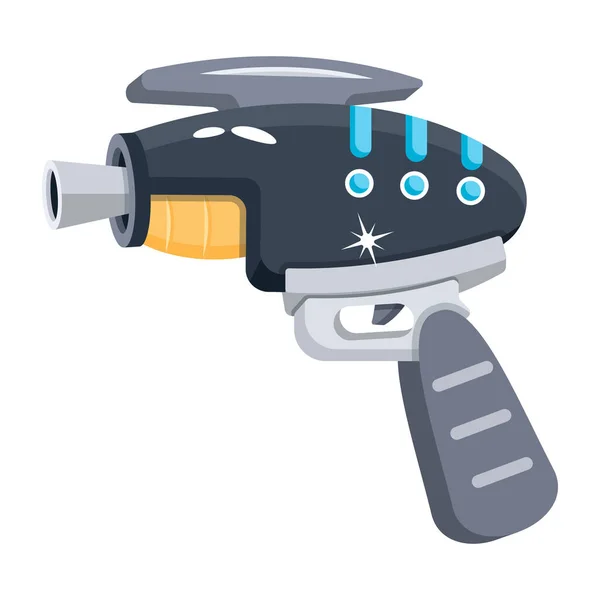 Futuristische Waffe Gaming Gun Icon Vektorillustration — Stockvektor