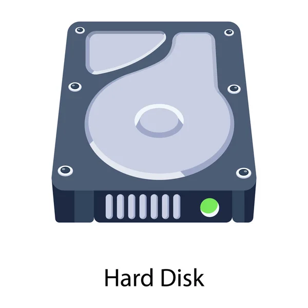 ハードディスクのアイコン等位式 — ストックベクタ