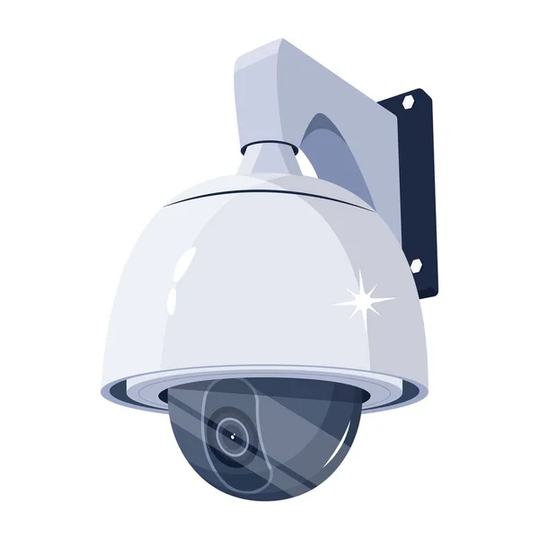 Cctv Kamera Zabezpečení Izolované Ikony — Stockový vektor