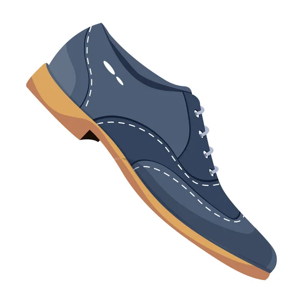 Icono Del Zapato Estilo Dibujos Animados Aislado Sobre Fondo Blanco — Vector de stock