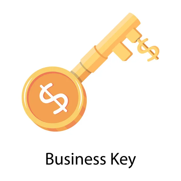 Geschäft Schlüssel Symbol Vektor Illustration — Stockvektor