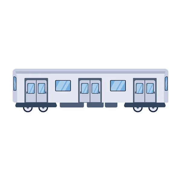 Vonat Kocsi Elszigetelt Ikon Vektor Illusztráció — Stock Vector