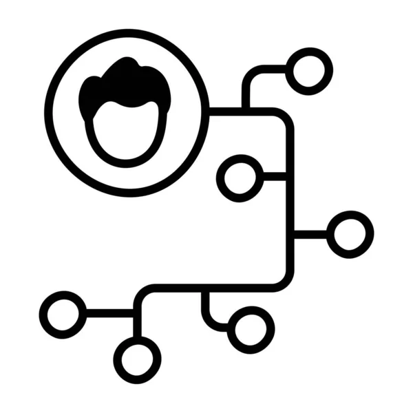 Einfaches Vektor Symbol Grafik Technologie Des Netzwerkkonzepts — Stockvektor