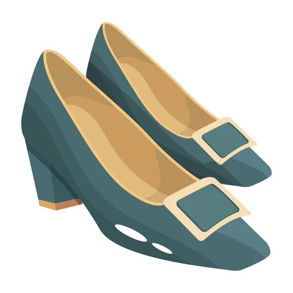 Weibliche Schuhe Vektor Illustration Hintergrund — Stockvektor