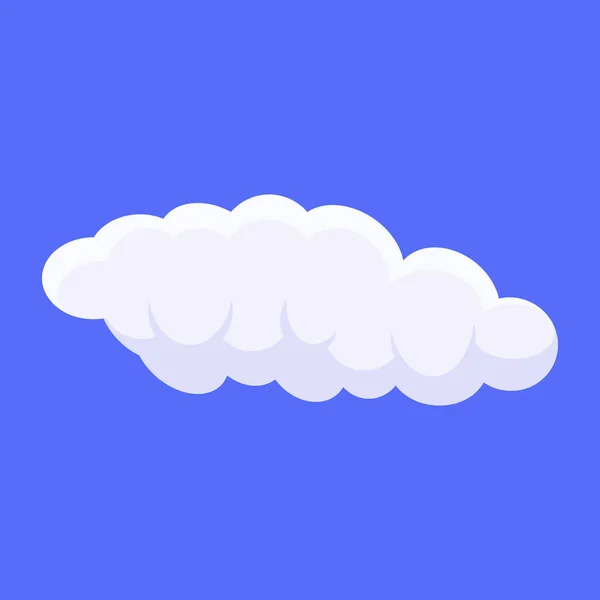 Icono Nube Cielo Azul Con Nube Blanca — Archivo Imágenes Vectoriales