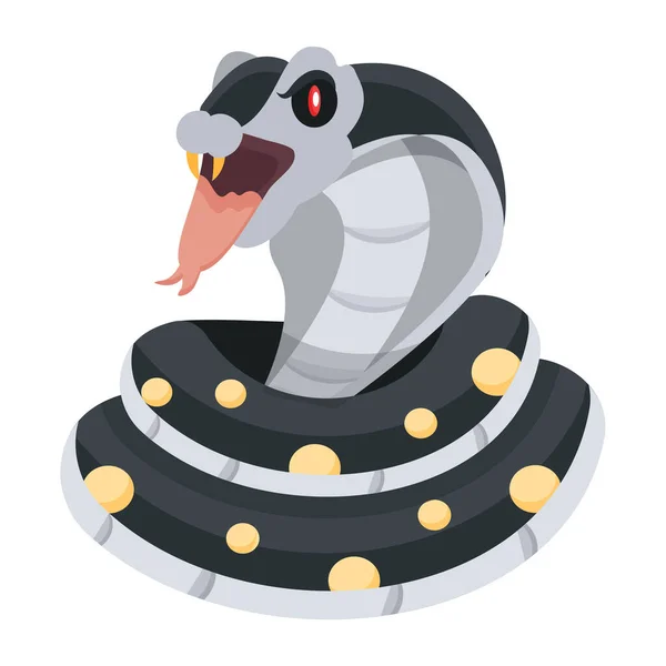 Шаблон Вектора Змеи Иконка Логотипа Змеи — стоковый вектор
