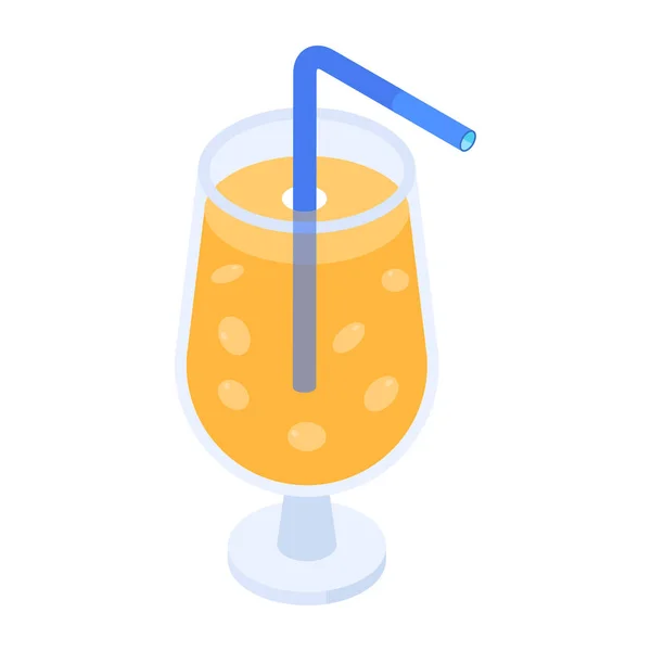 Sap Drinken Vector Illustratie — Stockvector